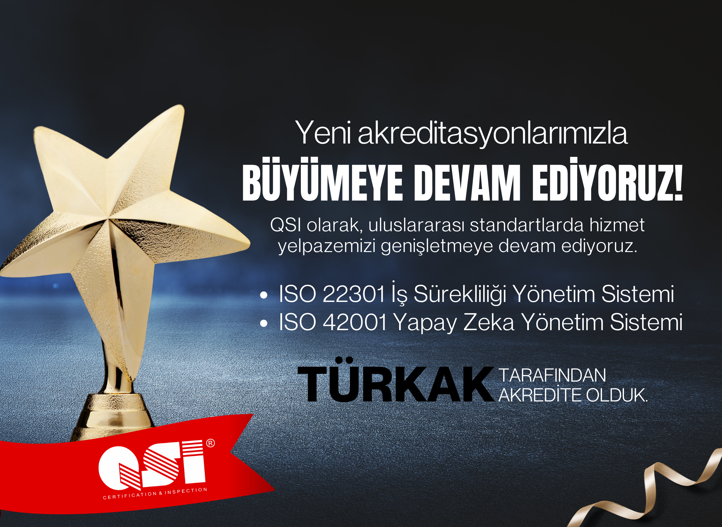 Yeni akreditasyonlarımızla büyümeye devam ediyoruz!