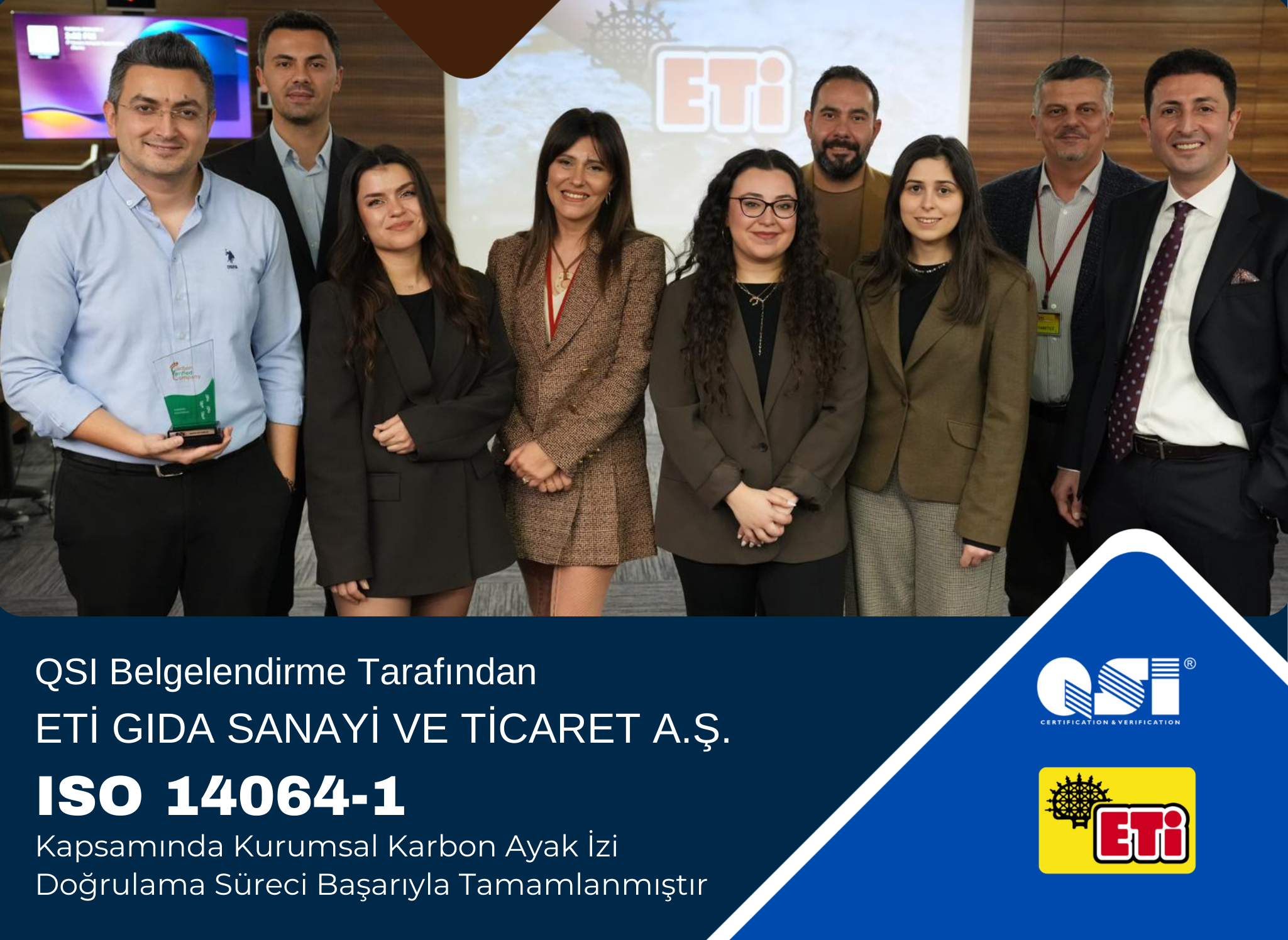 QSI Belgelendirme Tarafından ETİ Gıda Sanayi ve Ticaret A.Ş….