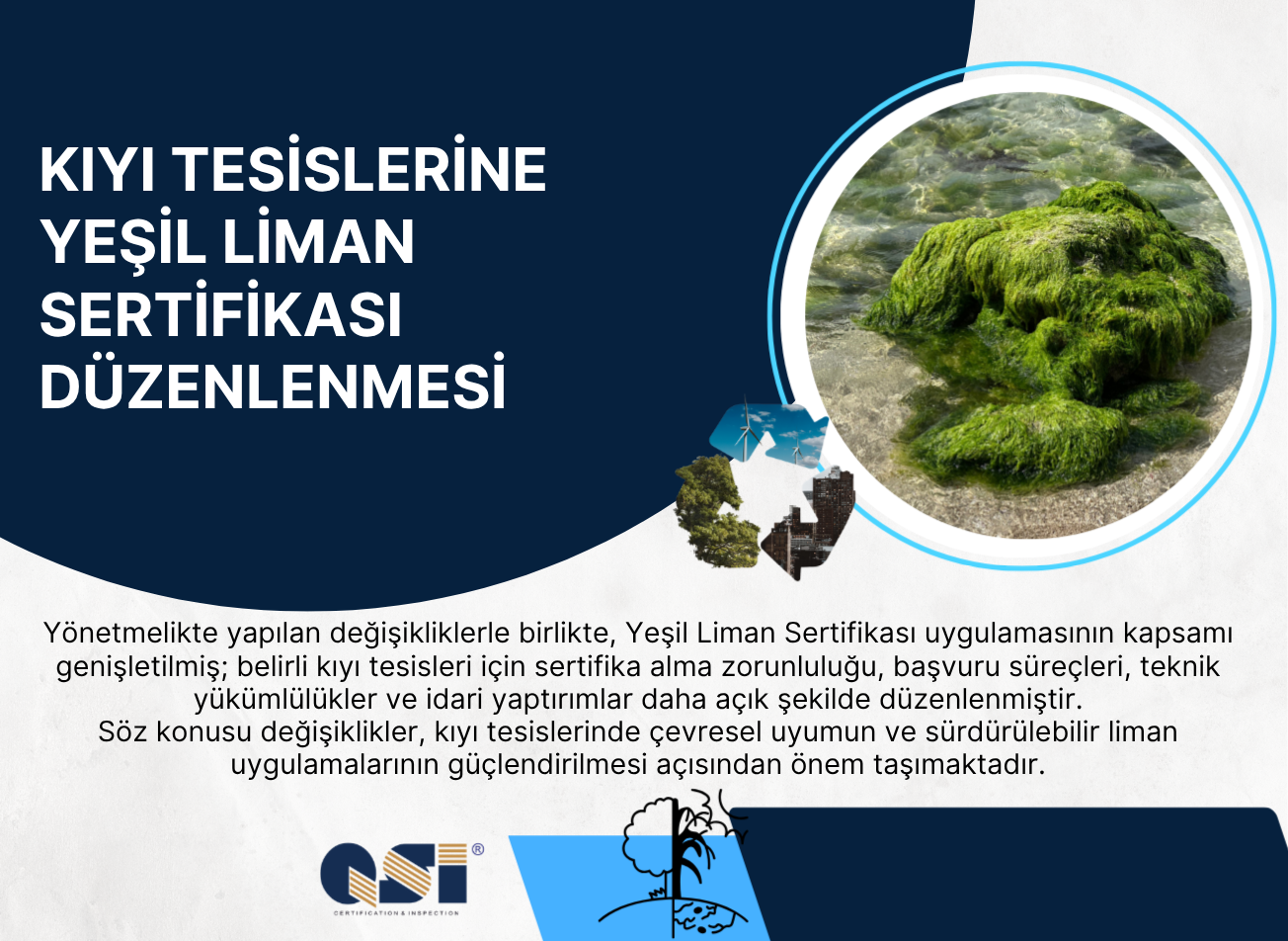 Kıyı Tesislerine Yeşil Liman Sertifikası Düzenlenmesi