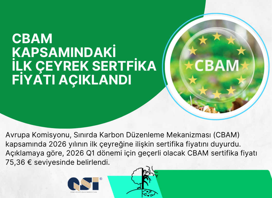 CBAM kapsamındaki İlk Çeyrek Sertfika Fiyatı Açıklandı