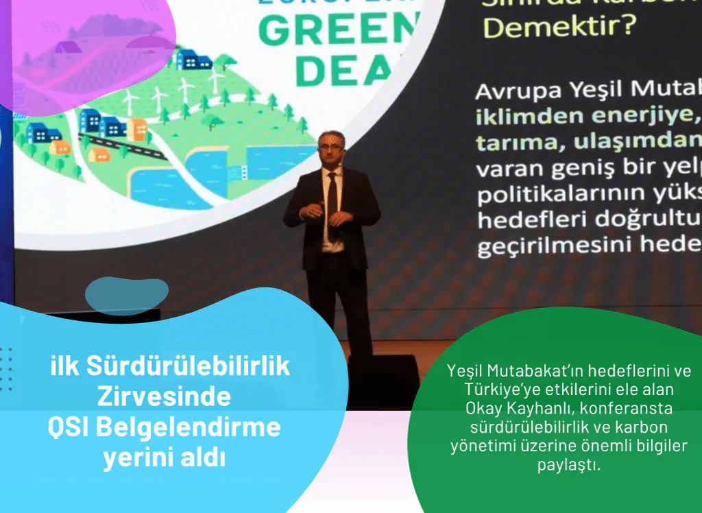 Türkiye'nin Yapay Zeka destekli ilk Sürdürülebilirlik Zirvesinde QSI Belgelendirme yerini aldı  
