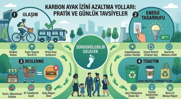 Karbon ayak izini azaltma yolları